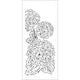The crafter's workshop • slimline stencil hydrangea bouquet 10,16x22,86cm
