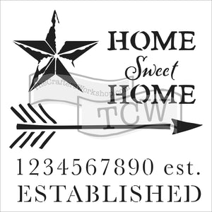 The crafter's workshop • template 30x30cm home sweet