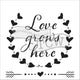 The crafter's workshop • template 15x15cm love grows