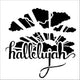 The crafter's workshop • template 30x30cm hallelujah