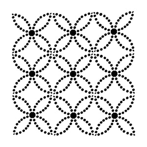 The crafter's workshop • template 30x30cm dotted rings