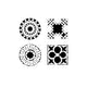 The crafter's workshop • template 15x15cm quattro motifs