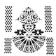 The crafter's workshop • sjabloon quadrangle fan 15,2x15,2cm