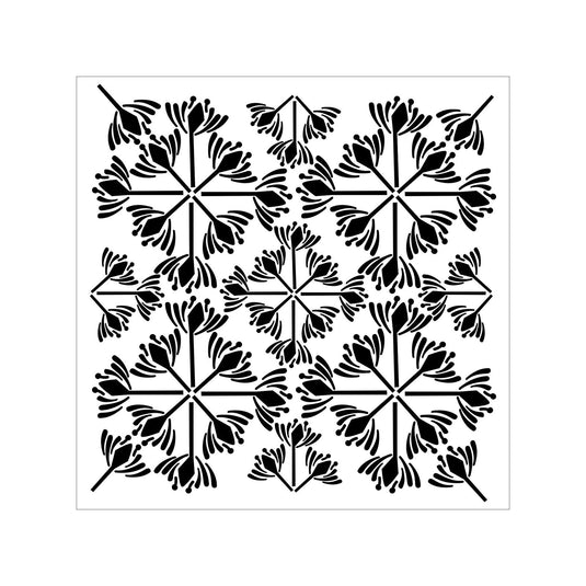 The crafter's workshop • sjabloon 15,2x15,2cm tuin tegel