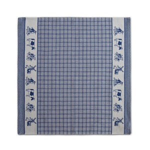 Ddddd theedoek dutchie blauw 60x65cm 6 stuks