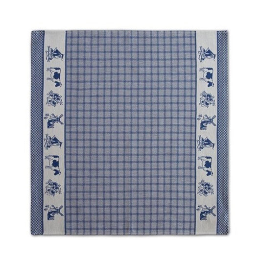 Ddddd theedoek dutchie blauw 60x65cm 6st