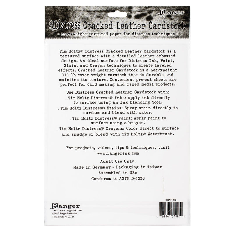 Load image into Gallery viewer, Ranger ink ranger • tim holtz distress cracked leather cardstock
