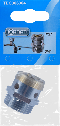 Cornat perlator dubbeldienstkraan 3 4xm27 - tec306304