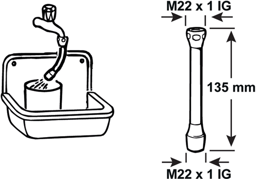 Load image into Gallery viewer, Cornat slang-straalregelaar m22vxm22v ch - tec307497
