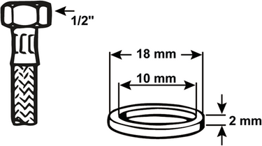 Cornat dichting rubber slang 1 2 10x18 4st - tec380124