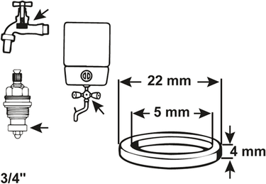 Cornat dichting boiler 3 4 22mm (2st) - tec380223