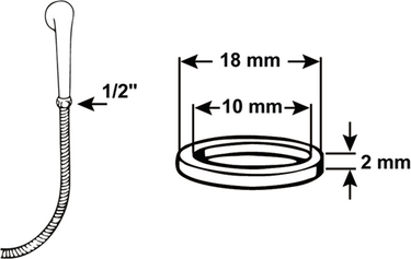 Cornat dichting-set doucheslang 1 2 (4st) - tec380225