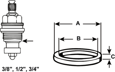 Cornat dichting-set kraanbinnenwerk (6st) - tec380321