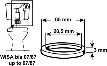 Cornat dichting afloop spoelkast wisa - tec380423