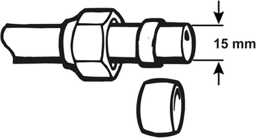Cornat knelkoppeling ms ring 15mm (2st) - tec589060
