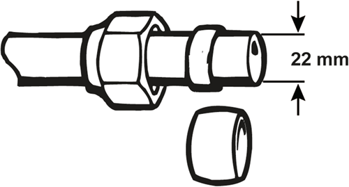 Load image into Gallery viewer, Cornat knelkoppeling ms ring 22mm (2st) - tec589080
