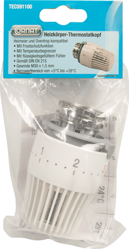 Cornat radiatorknop thermostatisch - tec591100