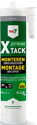 Afbeelding laden in galerijviewer, Tec7 x-tack patroon snelle montagekit 290ml grijs - 534535000
