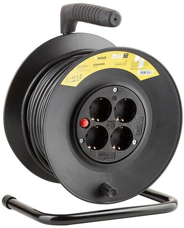 Enzo technik kabelhaspel h05 3x1,5qmm 25m zwart - 1167272