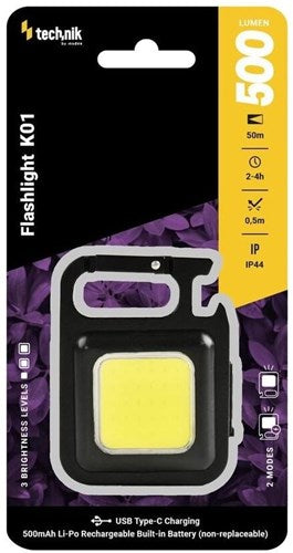Afbeelding laden in galerijviewer, Enzo technik led werklamp oplaadbaar sleutelhanger 500 lumen - 5720010
