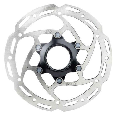 Tektro schijfrem rotor tr160-35 ø160mm, centerlock, zilver