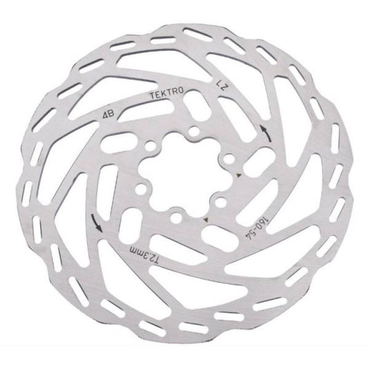 Tektro schijfrem rotor tr160-54 ø160 2.3mm, zilver