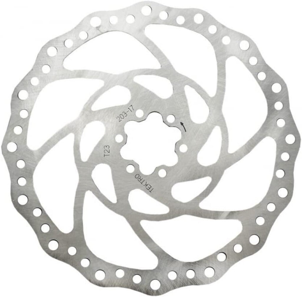 Tektro schijfrem rotor tr203-1 polygon airflow ø203mm,zilver