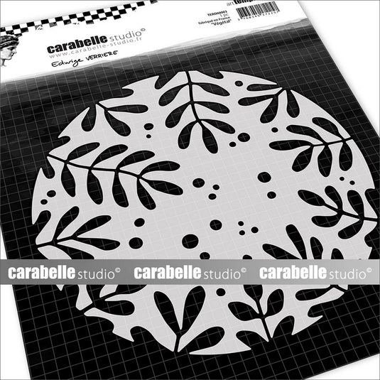 Carabelle studio • stencil round 15,2cm végétal