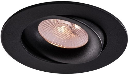 Load image into Gallery viewer, Enzo thorgeon led inbouwspot 8,2w dimtowarm 96mm rond verstelbaar zwart - led4681
