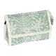 Traveller spiegeltas bladeren groen wit 16.5cm x 11cm