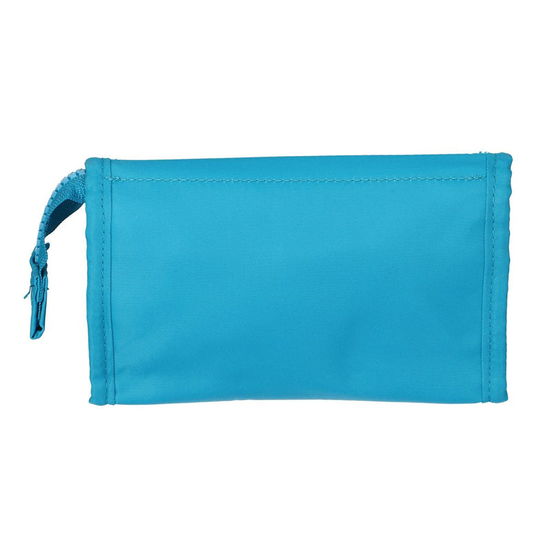 Load image into Gallery viewer, Traveller spiegeltas sea, sand sun blauw oranje 16.5cm x 11cm
