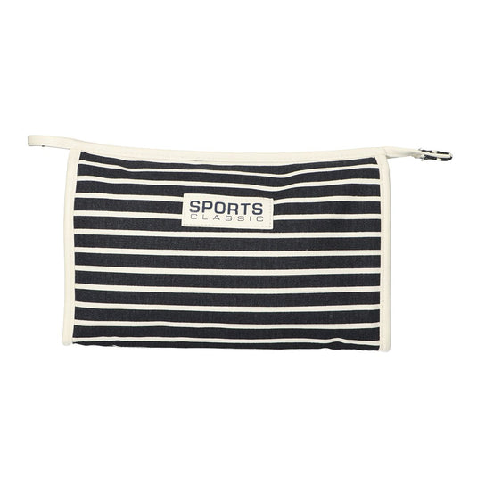 Traveller toilettas stripe blauw sports classic 30x20cm