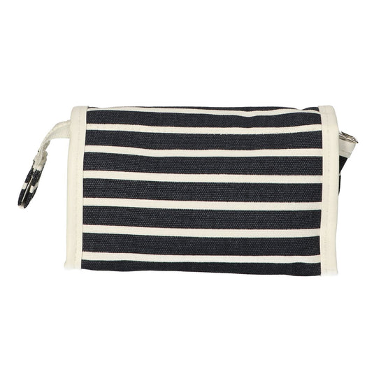 Traveller spiegeltas stripe blauw sports classic 16.5x11cm