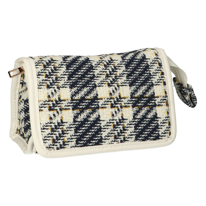 Load image into Gallery viewer, Traveller spiegeltas tweed ruit 16.5x11cm
