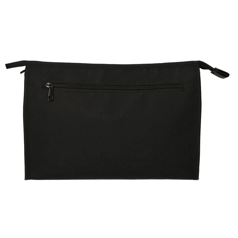 Load image into Gallery viewer, Traveller toilettas rits horizontaal zwart 35x24 cm
