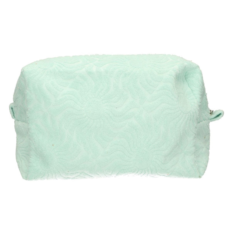 Load image into Gallery viewer, Traveller toilettas badstof sunny turquoise 21,5cm x 19cm
