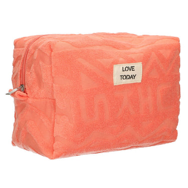 Traveller toilettas badstof sunny roze 21,5cm x 19cm