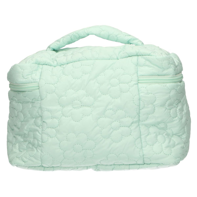 Load image into Gallery viewer, Traveller beautycase bloemen turquoise 24cm x 17cm
