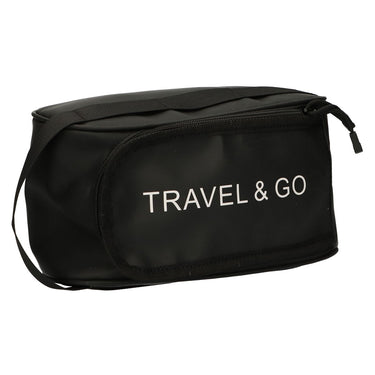 Traveller toilettas travel go zwart 15,5cm x 13,5cm