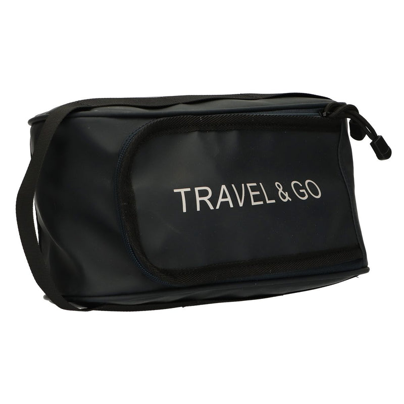 Load image into Gallery viewer, Traveller toilettas travel go donkerblauw 15,5cm x 13,5cm

