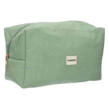 Traveller toilettas rib waterdicht mintgroen 24,5cm x 18,5cm