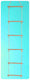 Nhf touwladder met 6 sporten (8mm 2 meter)