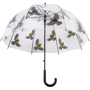 Esschert design paraplu transparant 2 zijdig vogel