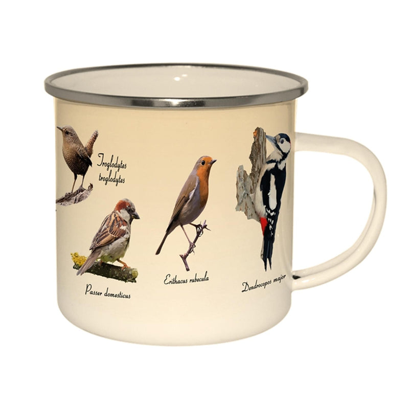 Load image into Gallery viewer, Esschert design emaille mok vogels
