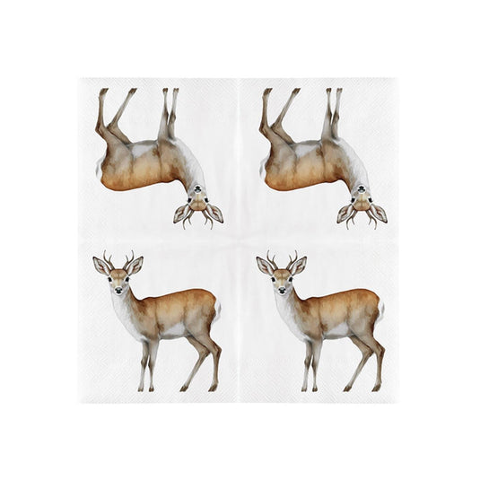 Esschert design servetten ree 33x33cm