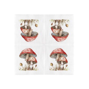 Esschert design papieren servetten vliegenzwam 33x33cm fsc mix