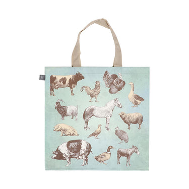 Esschert design boodschappentas boerderijdieren 40x14,5x40cm pp