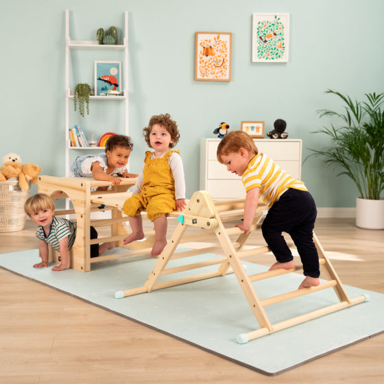 Load image into Gallery viewer, Tp toys Active-Tots Houten Klimbrug Glijbaan vanaf 12 Maanden
