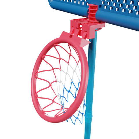 Basketbalpaal met All Surface Basis Donkerblauw Blauw