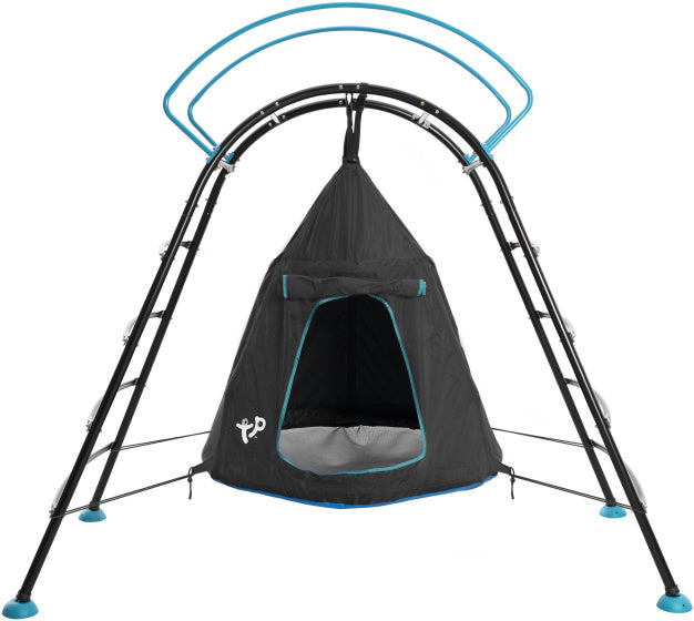 Load image into Gallery viewer, Tp toys UFO Klimrek met Nestschommel voor Buiten Zwart Blauw
